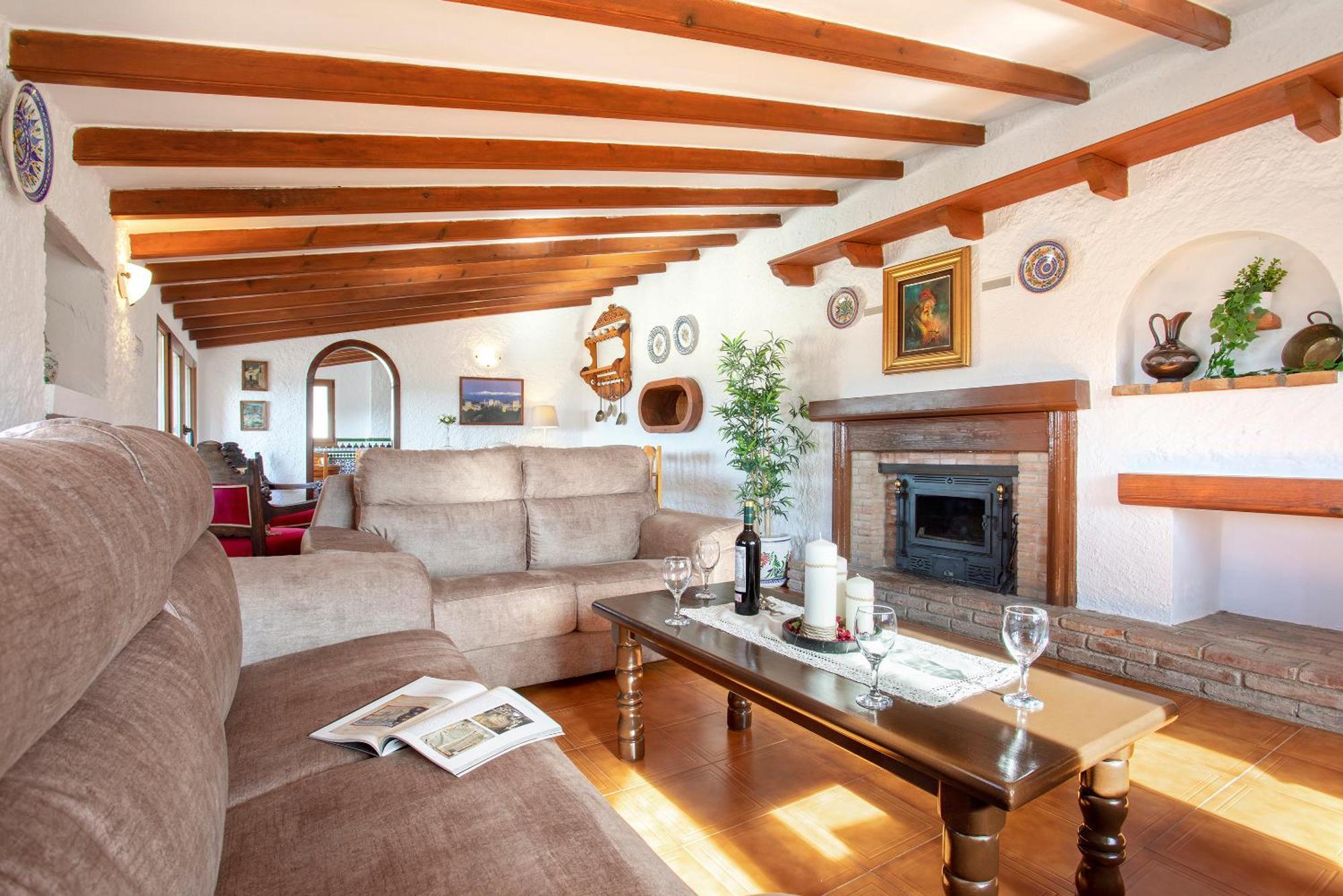 Casa Jardin Del Olivar Con Piscina Privada Alcaucin Bagian luar foto