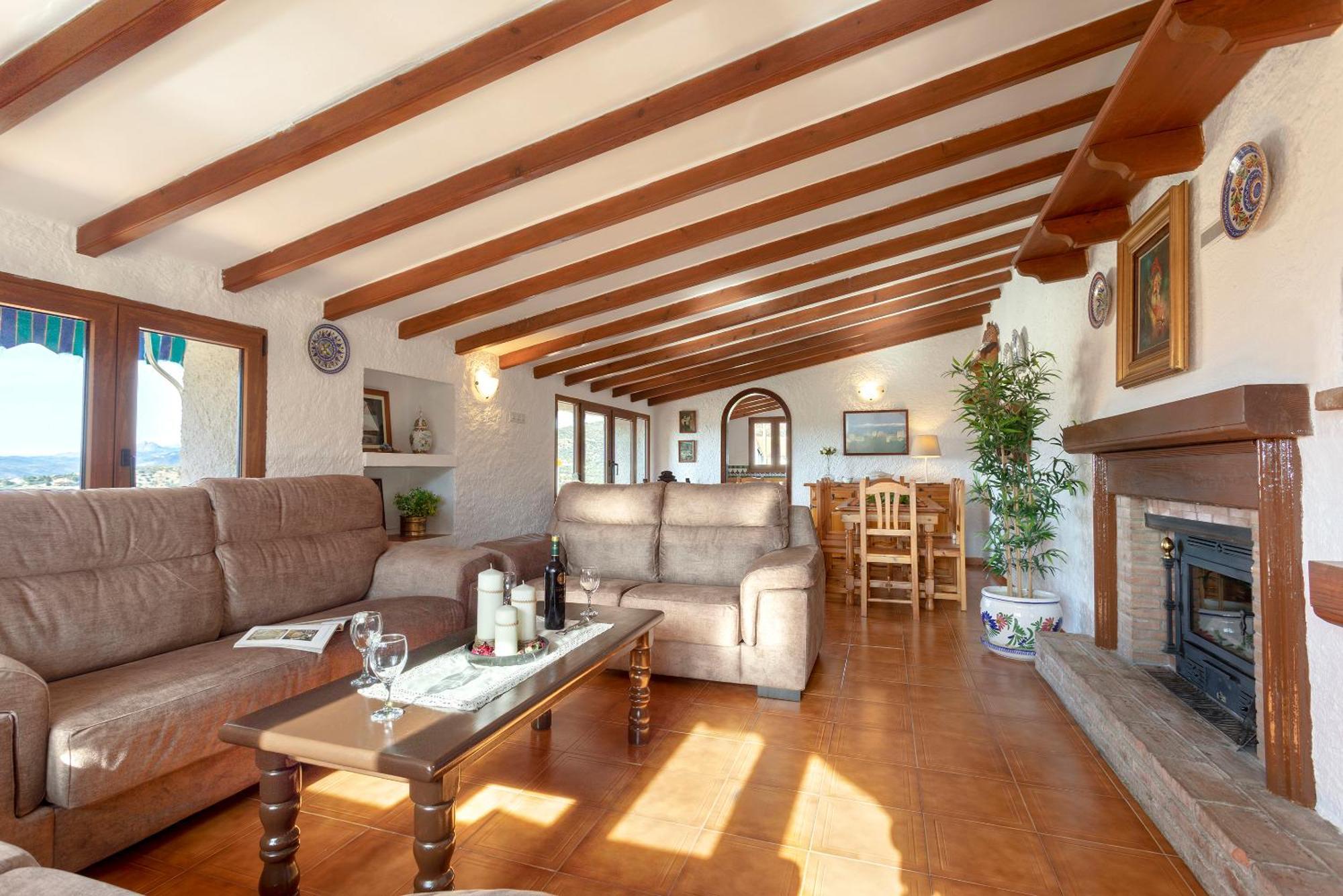 Casa Jardin Del Olivar Con Piscina Privada Alcaucin Bagian luar foto