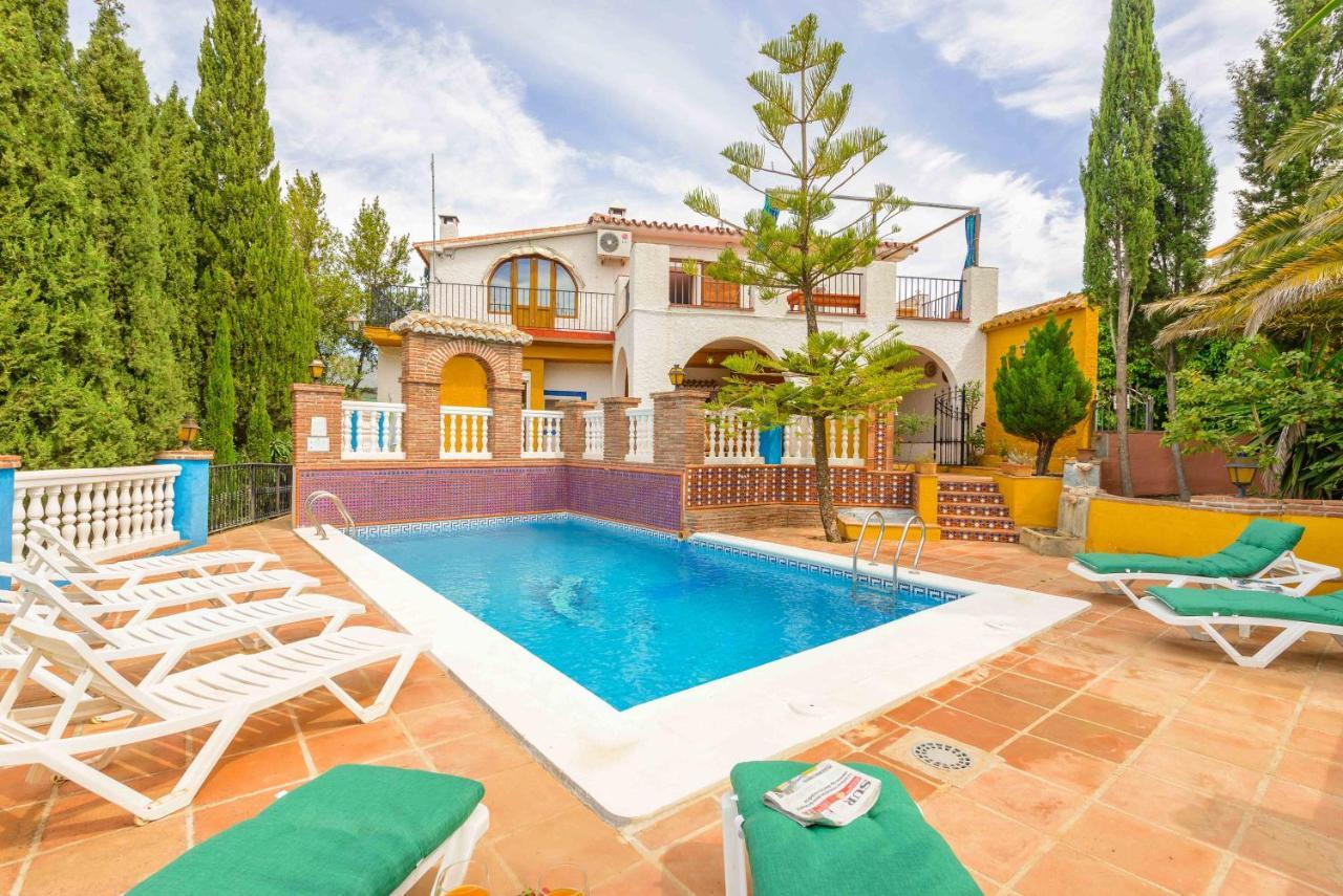 Casa Jardin Del Olivar Con Piscina Privada Alcaucin Bagian luar foto
