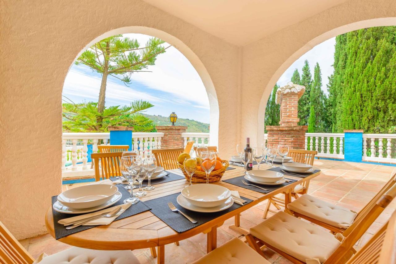 Casa Jardin Del Olivar Con Piscina Privada Alcaucin Bagian luar foto
