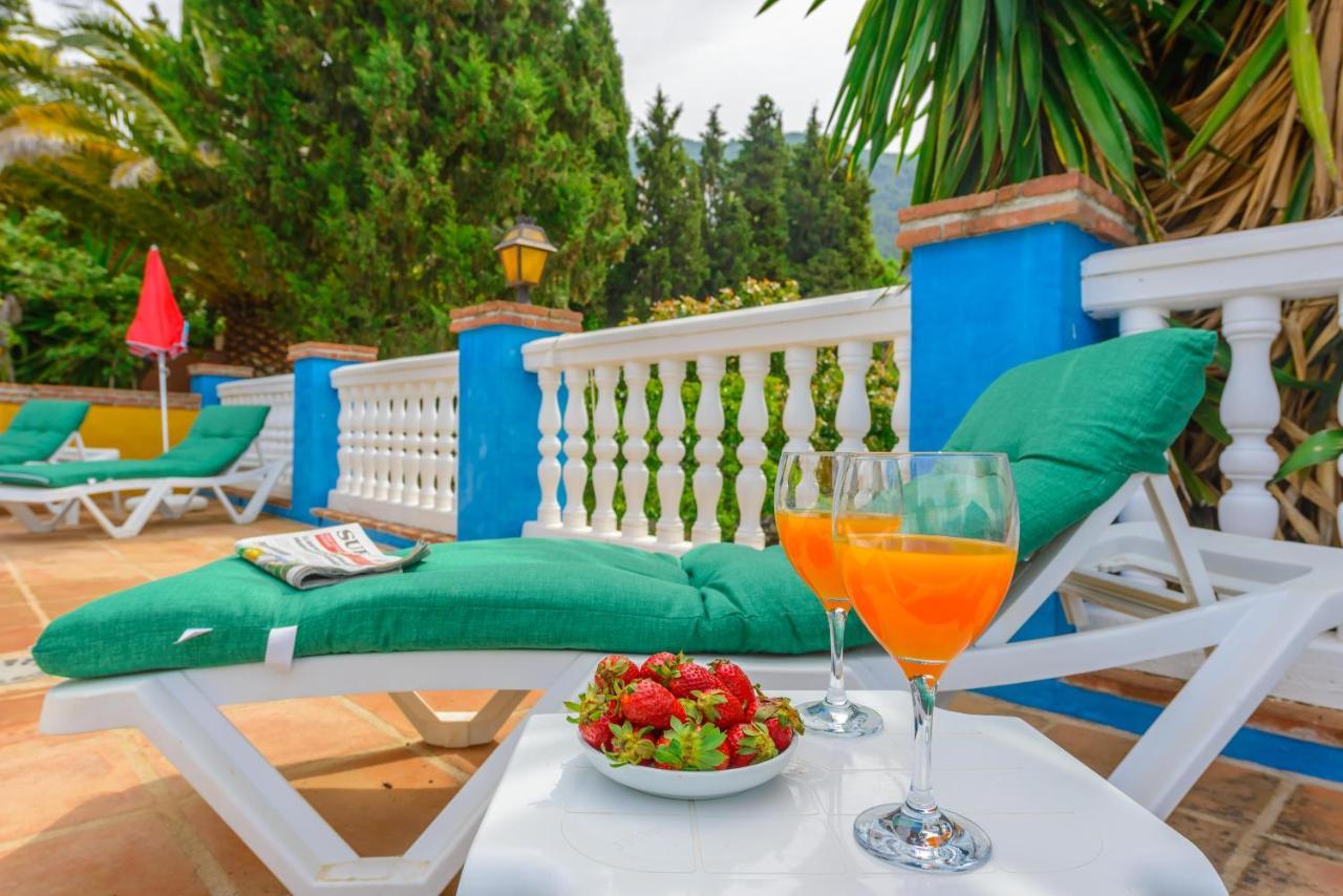 Casa Jardin Del Olivar Con Piscina Privada Alcaucin Bagian luar foto