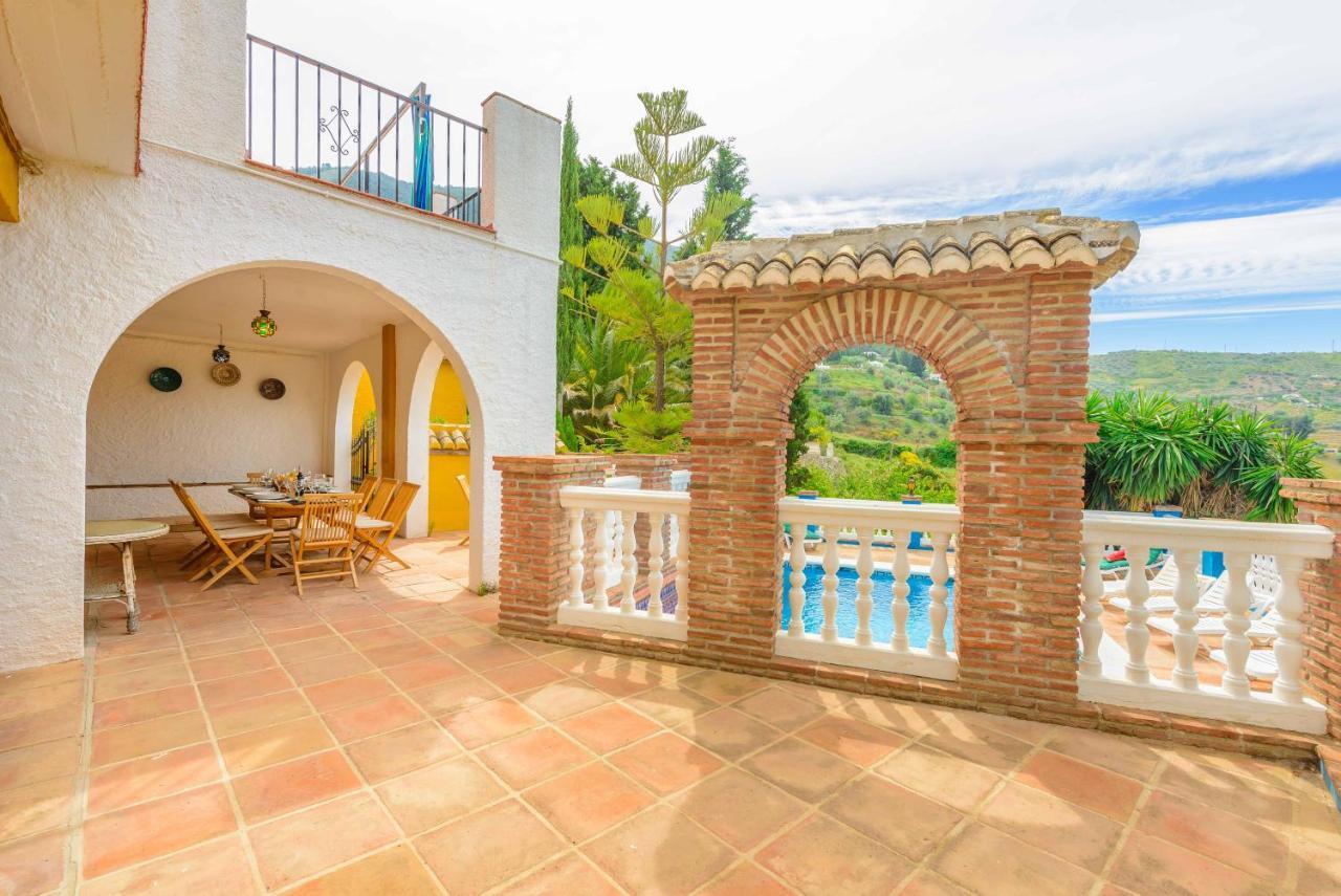 Casa Jardin Del Olivar Con Piscina Privada Alcaucin Bagian luar foto