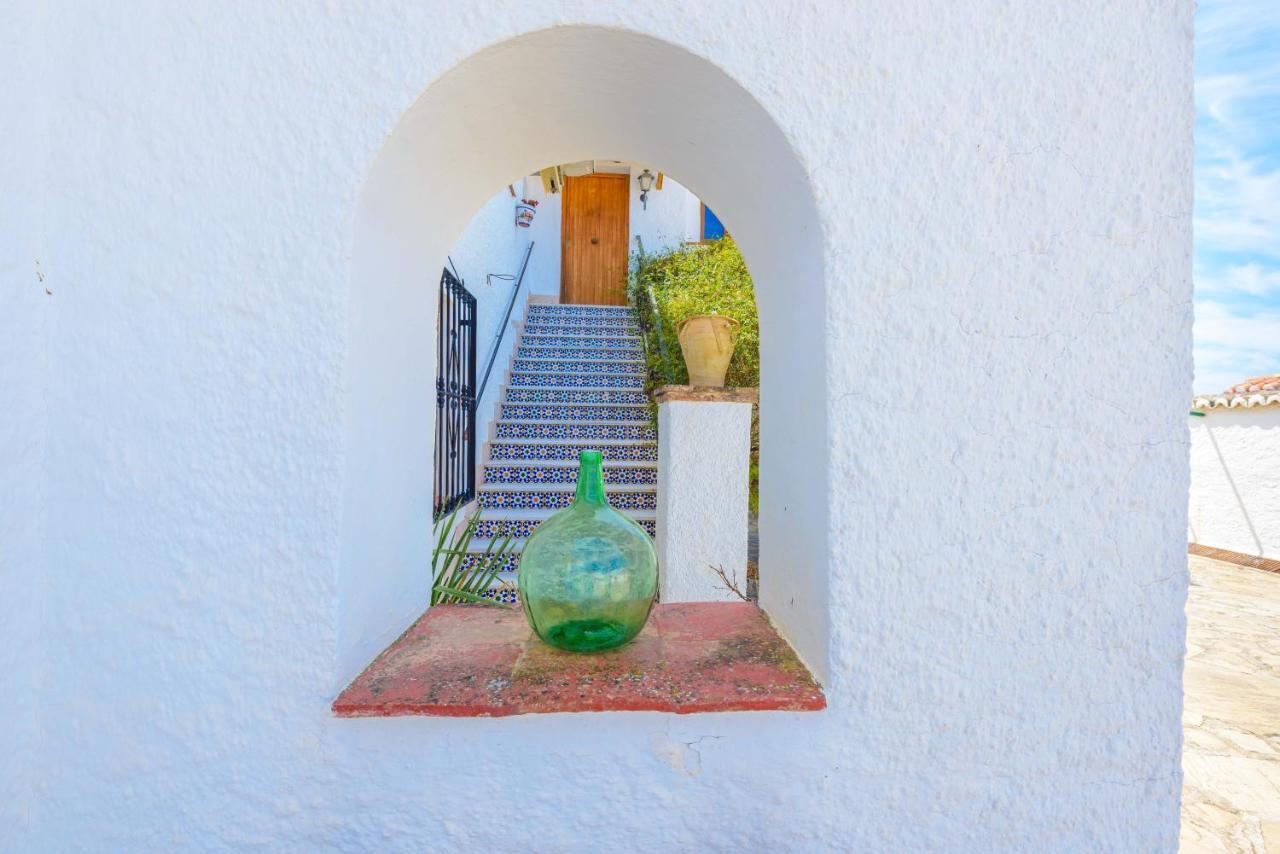 Casa Jardin Del Olivar Con Piscina Privada Alcaucin Bagian luar foto